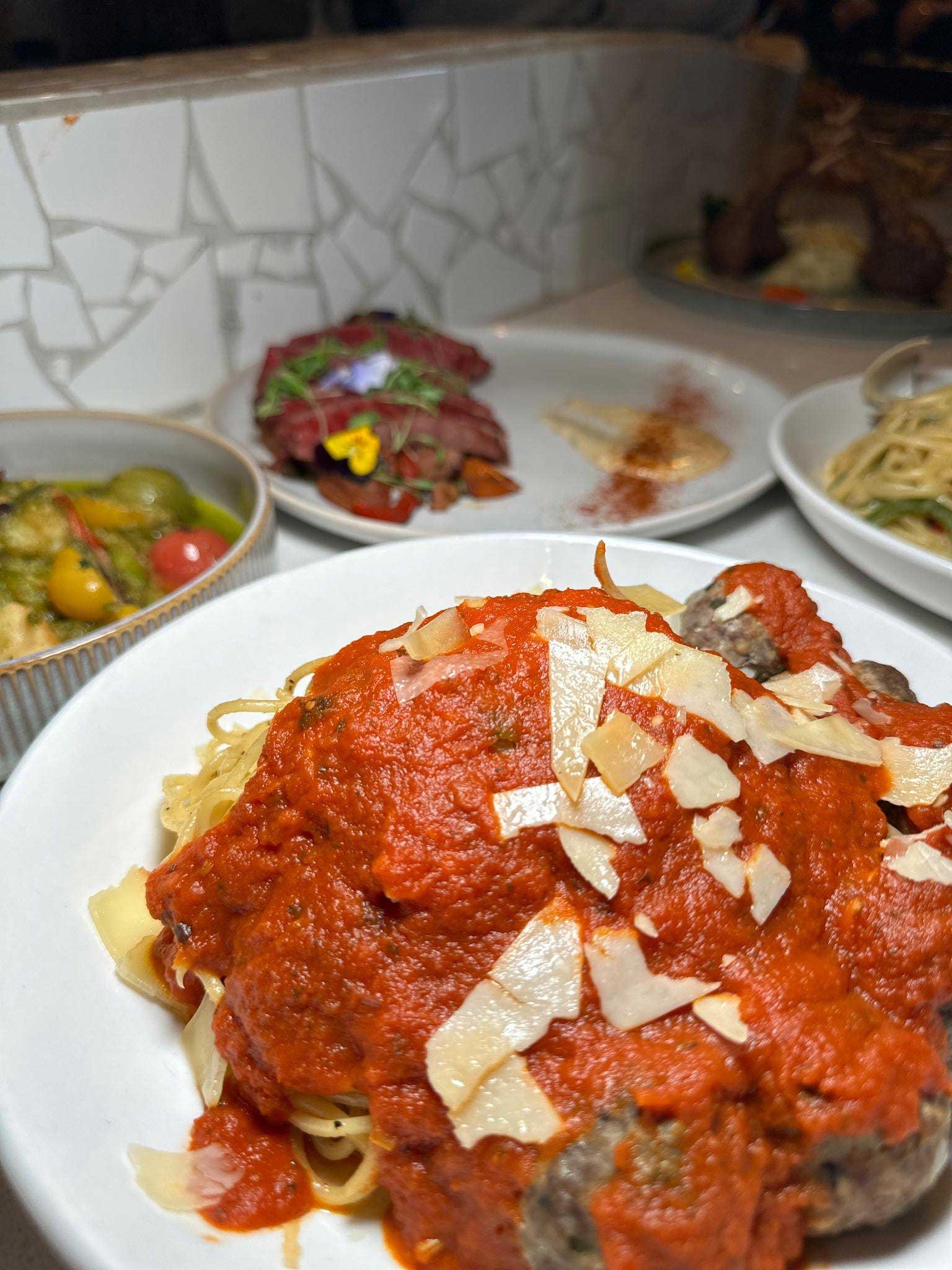 Spaghetti with Meatballs and Tomato Sauce | Helena Modern Riviera