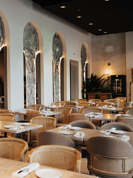 Elegant Interior of Helena Modern Riviera Restaurant with Modern Decor