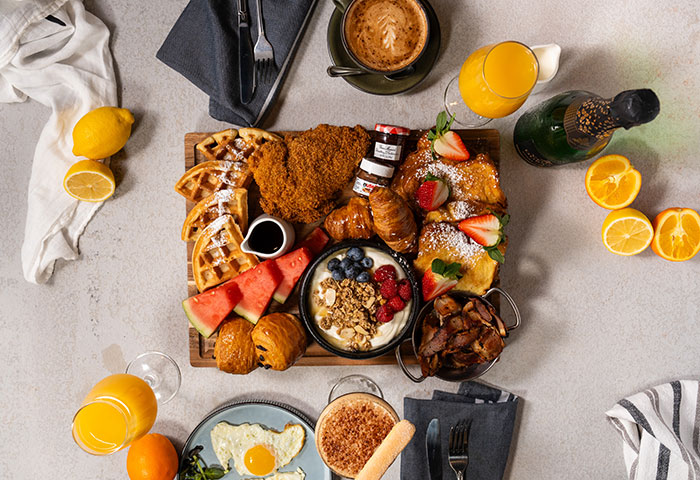 Brunch Board for 2 at Helena modern Riviera